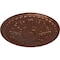 Ekena Millwork Raymond Ceiling Medallion (Fits Canopies up to 5 3/8"), Hand-Painted Copper Penny, 18"OD x 1 1/4"P CM18RA2CPS - alternate 3